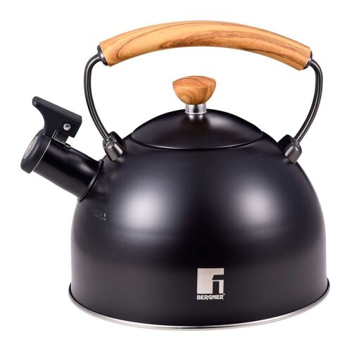 ACÉL VÍZFORRALÓ SÍPPAL 2,3L BERGNER BG-37312 SZÉNSZÍNŰ 146941757