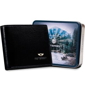 Peterson bőr pénztárca PTN N992-VT FEKETE 46121 146942005 - Férfi pénztárca