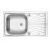 Egymedencés, beépített acél mosogató 76 x 43 cm 146942065
