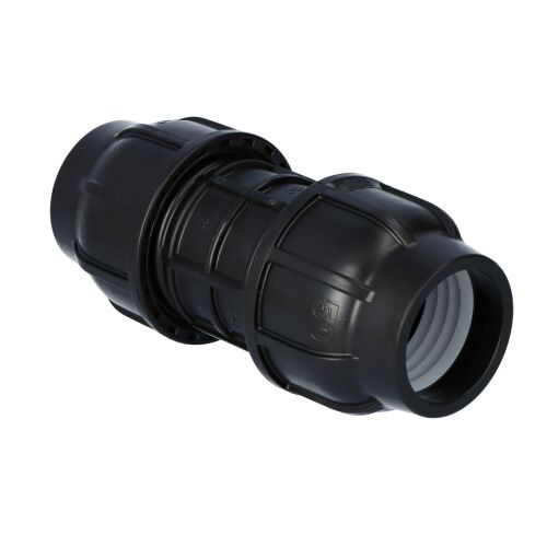 PP kompressziós idom 50x50 PN16, PE csövekhez, fekete 146942123