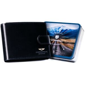 Férfi bőr pénztárca PTN 22306L-VT-4591 Fekete 146945639 - Férfi pénztárca