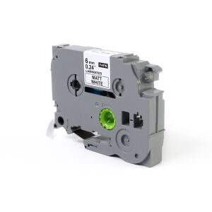 JetWorld fekete matt fehéren, Brother csereszalag 6 mm x 8 m TZe-M211 (TZeM211, TZM211, TZ-M211, AZeM211, AZe-M211)