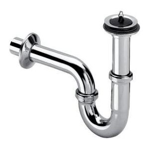 Csőszifon 5/4"x5/4"x60 sárgaréz/krómozott