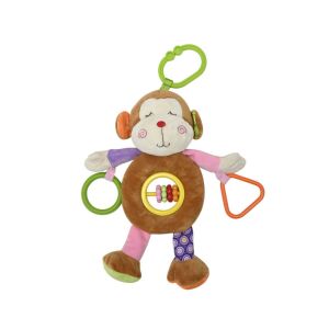 Lorelli Toys plüss csörgőjáték - Majom 146946311 - Csörgő