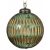 Karácsonyfa gömbdísz 8 cm zöld és arany műanyag 1 db. 146946632