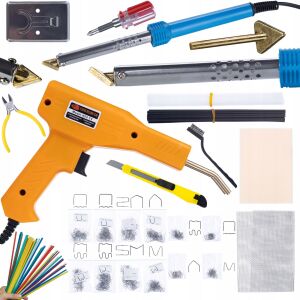 Rosfix forrasztópáka Blue Lark 80W BL80W elektromos S sorozatú tartozékkészlettel + tűzőgép 200 kapocs + 800 kapocs + Prowelder készlet Mini 146947543 - Szerszámgép