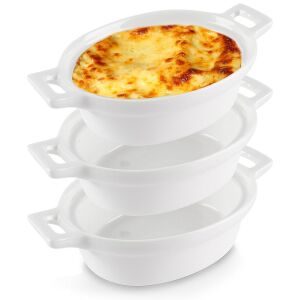 PORCELÁN SÜTŐTÁLAK 3 DB OVÁLIS 146947585 - Főzőedény & Sütőedény