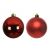 Piros, kerek, műanyag, törésálló gömbdíszek, 4 db-os készlet, 10 cm 146947820
