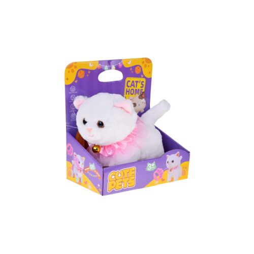 Interaktív Sétáló Cica plüssjáték dobozban, Cute Pets márka - Jokomisiada