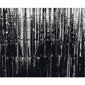 #DEI B&C díszfüggöny fekete, 90x240 cm