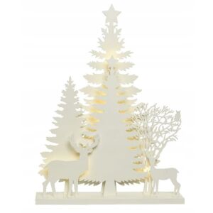 Dekoratív karácsonyi LED-es figura, fehér, 40 cm 146949593 - Szezonális dekoráció