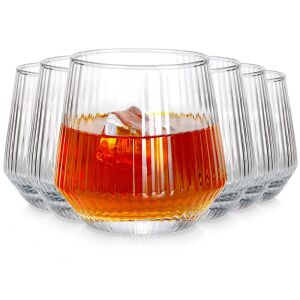 6x Bordázott Pohár Italokhoz, Vízhez és Üdítőkhöz, 350ml-es Pohárkészlet 146949692 - Pohár