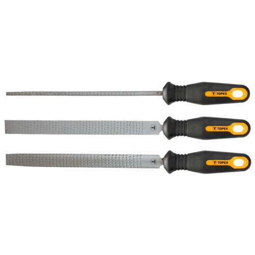 TOPLEX Raspel-Set, 3 Stück, 200mm, zum Schleifen von Holz