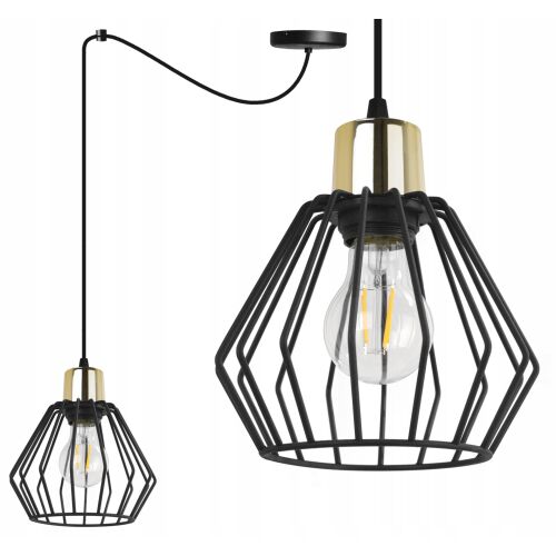 Light Home Nuvola fekete drót függőlámpa kollázs - Függeszték