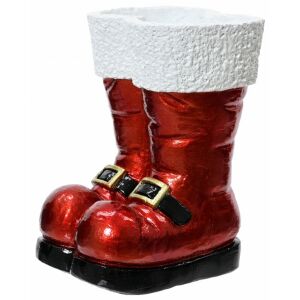 Magnézium csizma fehér szőrrel 21,7x24,4x30,9cm 146951777 - Szezonális dekoráció