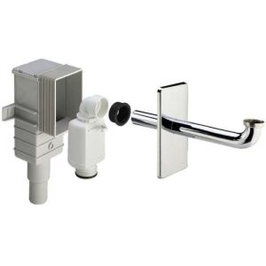 Mosdószifon 5/4"x50/40 műanyag, rejtett, króm, modellszám: 56331PL, szifon mozgáskorlátozottak számára