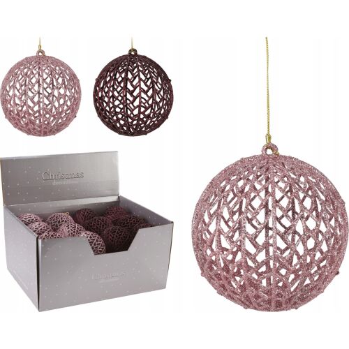 Törhetetlen, áttört karácsonyfadísz, 10 cm, 1 db.