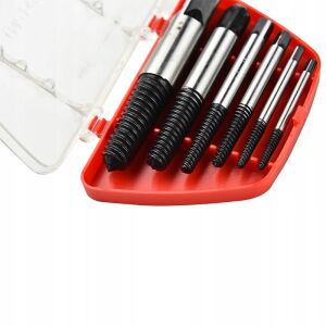 Rosfix csavarhúzók törött csavarokhoz 3-18mm 5 db. Piros tokban 146952729 - Fúrók és csavarozó kiegészítő