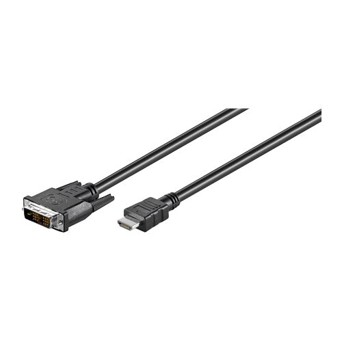 Goobay | Férfi | 18+1 tűs digitális DVI (Single-Link) | Férfi | 19 tűs HDMI Type A | 2 m | Fekete 146952938