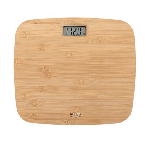 Adler | Bambusz fürdőszobai mérleg | AD 8173 | Maximális tömeg (kapacitás) 150 kg | Pontosság 100 g