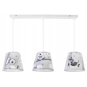 LOFT MENNYEZETI FÜGGŐLÁMPA GYEREKEKNEK, LED LÁMPABÚRÁVAL