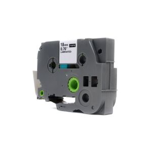 JetWorld fekete kéken csere Brother szalag 18 mm x 8 m TZe-541 (TZE541, TZ541, TZ-541, AZE541, AZE-541)