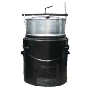 GŐZÖLŐ SZÍNES AGYAGGAL, HORGANYZOTT, 60 L - GŐZÖLŐ 60 ZN 146955501 - Kályha