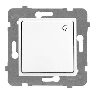 CSENGŐGOMB FEHÉR RÓZSASZÍN - E+PL-58883