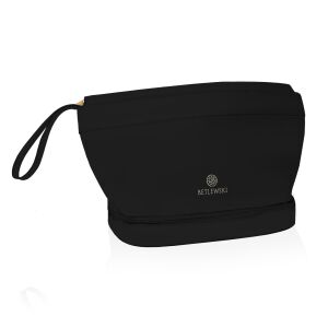 BKP-14 FEKETE Tágas női kozmetikai táska MELLOW