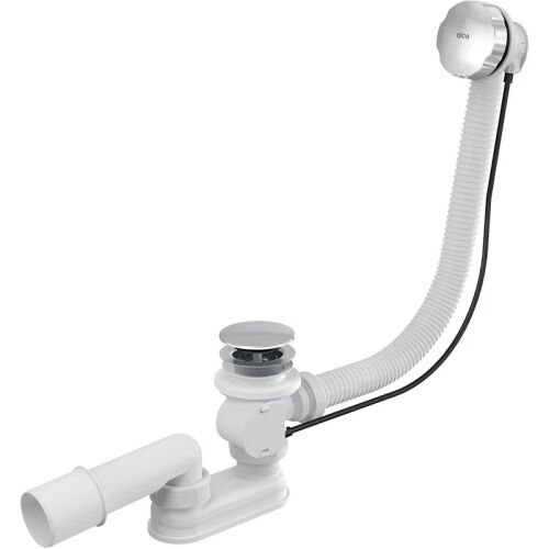 Kád szifon, automata dugó, fém