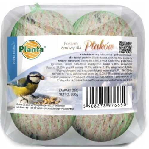 Téli eledel ciciknek, golyóknak, 880g, 4 db.