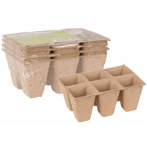 db 12x8x5-ös palántacserepekből álló készlet, biológiailag lebomló, 100%-ban természetes 146959042