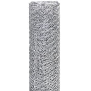 HATSZÖGŰ HÁLÓ, HORGANYZOTT, 100CM*25MB, HÁLÓMÉRET 13MM, DRÓT 0,7MM - 25MB - SB 29401590 146959211 - Kert