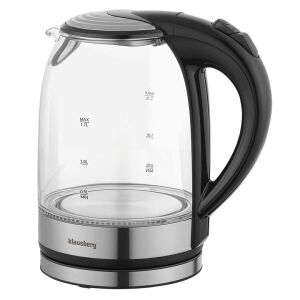 ELEKTROMOS ÜVEG VÍZFORRALÓ 1,7L KLAUSBERG KB-7886 LED 146960410 - Vízforraló, Kenyérpirító, Szendvicssütő és Asztali grillsütő