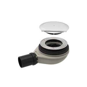 Zuhanytálca lefolyó készlet, d90, H60 h30, komplett, fényes króm