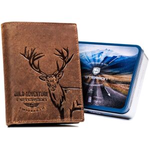 Nagy, függőleges férfi pénztárca valódi bőrből - Peterson 146960809 - Férfi pénztárca