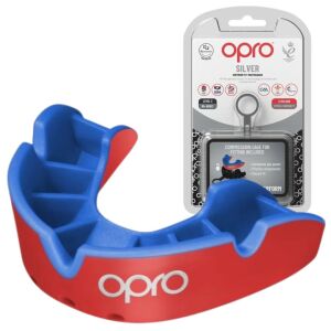 Opro Silver szájvédő piros/kék