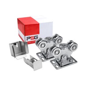 KAPUKOCSI 2 DB + GÖRGŐ, + FÚJÓALJZAT 80-AS PROFILHOZ - PO60.00P.80