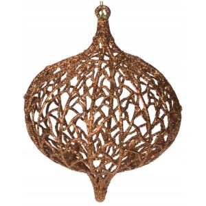 Áttört arany karácsonyfadísz, törésálló, 13x10 cm 146963344 - Szezonális dekoráció