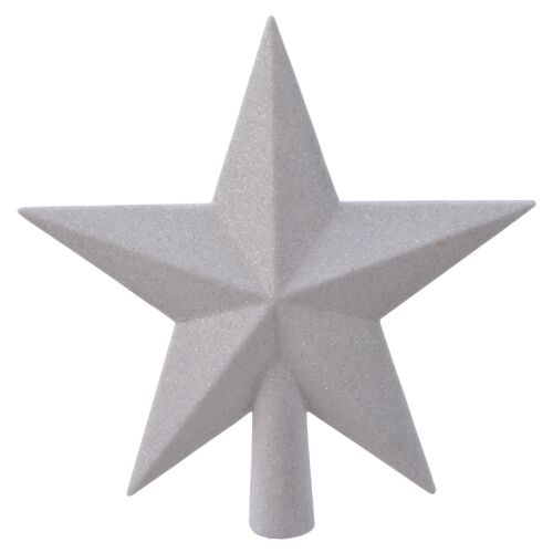 Törhetetlen karácsonyfa csillag tetejű 19 cm fehér 146964743