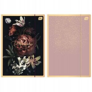 Szatén arany A4-es papír iskolai mappa gumiszalaggal 146964744 - Iratrendezés