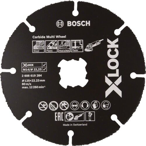 X-LOCK KEMÉNYFÉM TÖBBCÖRKÉS VÁGÓKORONG 125*1*22.23 10 DB - B 2608619369 146965052