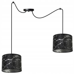 MENNYEZETI LÁMPA, PÓK MINTÁS LÁMPABURNY, EZÜST