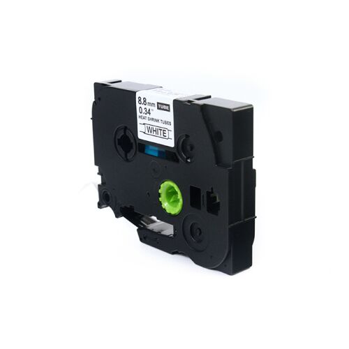 JetWorld fekete-fehér szalagcsere Brother 9 mm x 1,5 m HSe-221 (HSE221, HS-221, HS221, HS2-221, HS2221, HSC-221, HSC221) Hőre zsugorodó cső 146966089