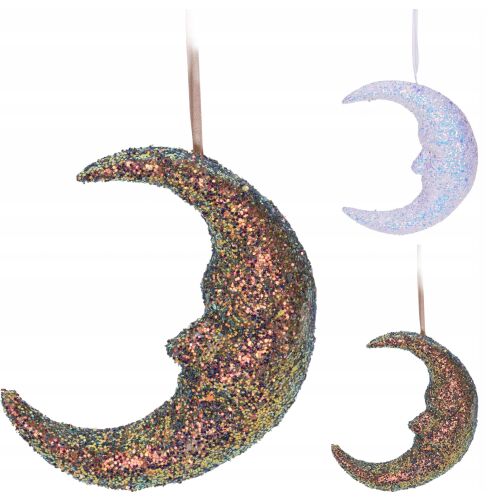 Hold alakú karácsonyfa medál, karácsonyi dekoráció, 14x4,5 cm, 1 db. 146966985