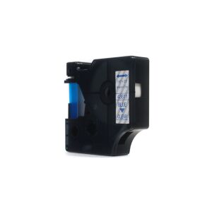 JetWorld Replacement Dymo D1 Tape Blue átlátszó 6mm x 7m LM100, LM100+, LM200, LM300, LM400, LM420P, LM350, LM350D, LM360D, LM450D, LM360D, LM450D, LM260P TS,,,,LM160P,,,1 LM210D, LM280, LM150, LM220 (43611)