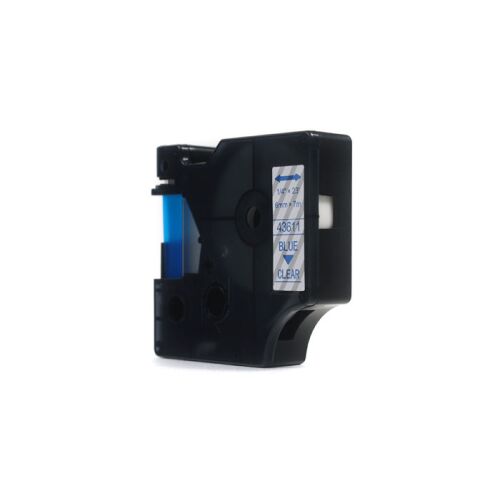 JetWorld Replacement Dymo D1 Tape Blue átlátszó 6mm x 7m LM100, LM100+, LM200, LM300, LM400, LM420P, LM350, LM350D, LM360D, LM450D, LM360D, LM450D, LM260P TS,,,,LM160P,,,1 LM210D, LM280, LM150, LM220 (43611) 146967399