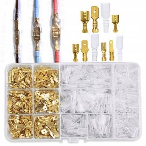 Elektromos csatlakozó készlet fedéllel tokban 450 db.