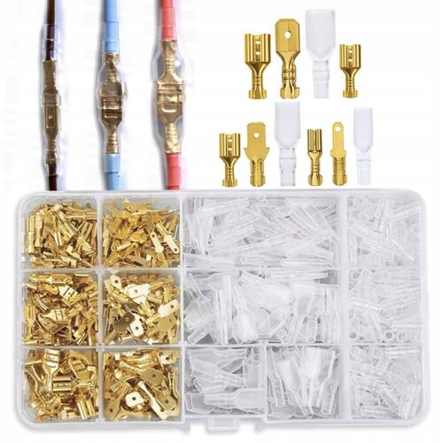 Elektromos csatlakozó készlet fedéllel tokban 450 db. 146968074