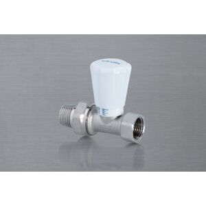 Egyenes, nikkelezett ACTIV PLUS radiátorszelep, 1/2 hüvelykes